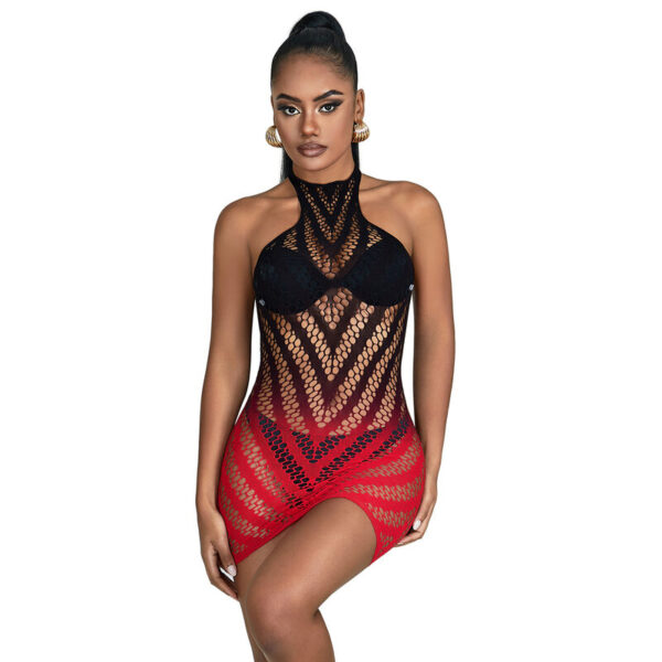 subblime---952242-vestido-de-rejilla-elstico-degradado-rojo-y-negro-talla-Única-4