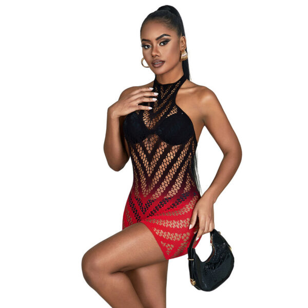 subblime---952242-vestido-de-rejilla-elstico-degradado-rojo-y-negro-talla-Única-3