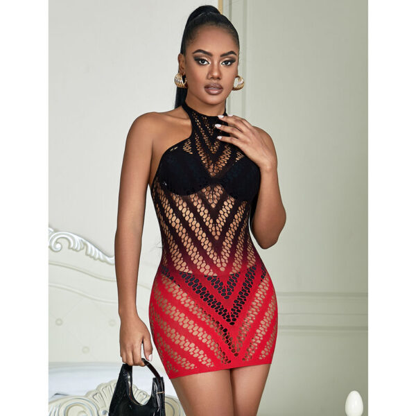 subblime---952242-vestido-de-rejilla-elstico-degradado-rojo-y-negro-talla-Única-6