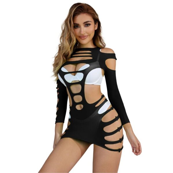 subblime---952266-vestido-de-rejilla-elstico-manga-larga-negro-talla-Única-5