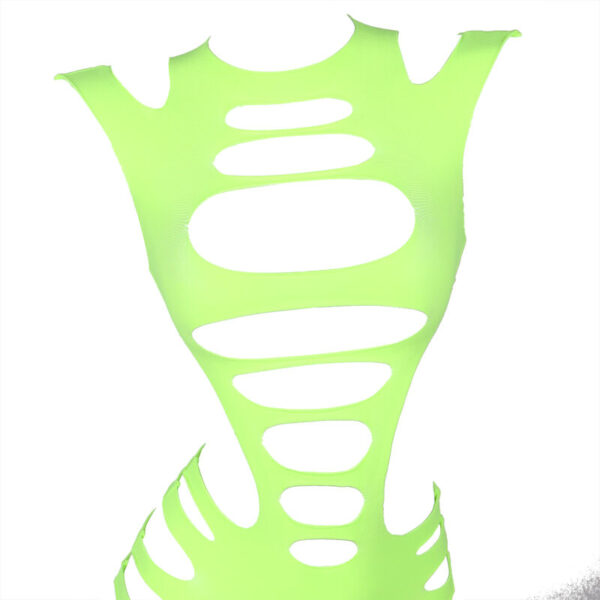 subblime---952280-vestido-de-rejilla-elstico-manga-larga-verde-talla-Única-5