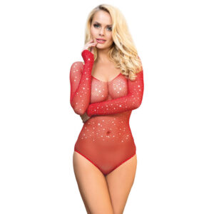 subblime---952303-body-de-rejilla-brillante-con-hombros-descubiertos-manga-larga-rojo-talla-Única-0
