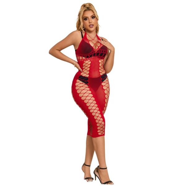 subblime---952327-vestido-de-rejilla-largo-rojo-talla-Única-2