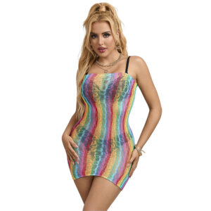 subblime---952457-vestido-de-rejilla-sin-mangas-con-hombros-descubiertos-arcoiris-talla-Única-0