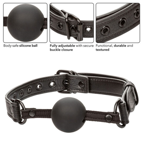 calexotics---nocturnal-mordaza-de-bola-silicona-negro-3