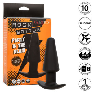 calexotics---rock-bottom-plug-anal-cÓnico-10-vibraciones-silicona-negro-0