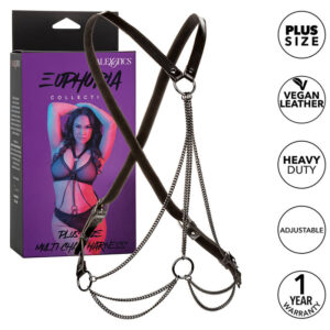 calexotics---euphoria-arnÉs-de-mÚltiples-cadenas-premium-talla-plus-0