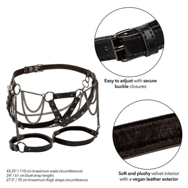calexotics---euphoria-arnÉs-de-muslo-con-cadenas-premium-2