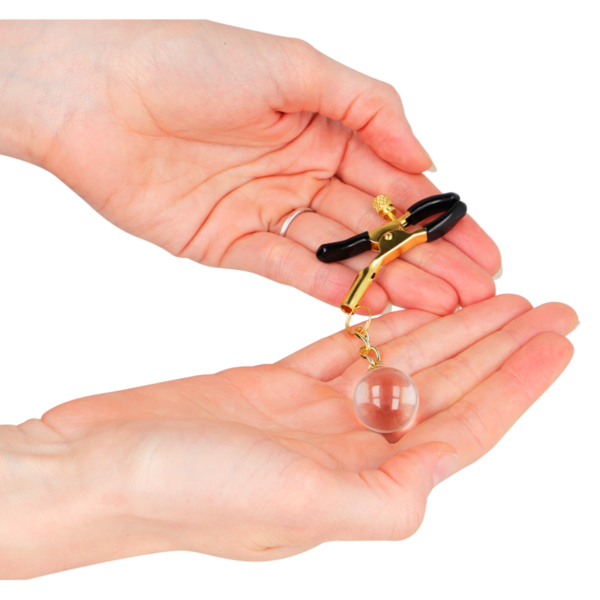 kink---pinzas-para-pezones-doradas-con-colgante-de-vidrio-6-cm-2