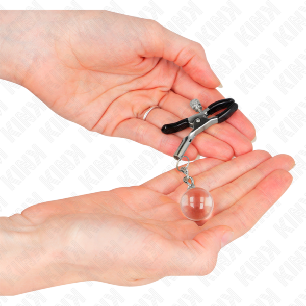 kink---pinzas-para-pezones-plateadas-con-colgante-de-vidrio-6-cm-2
