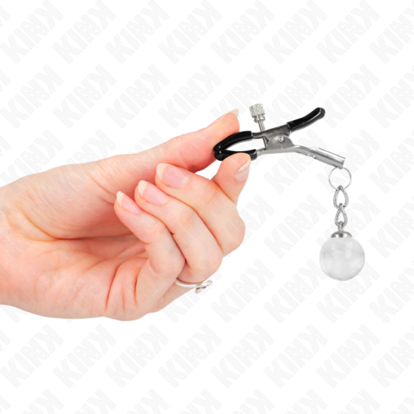 kink---pinzas-para-pezones-plateadas-con-colgante-de-vidrio-6-cm-3