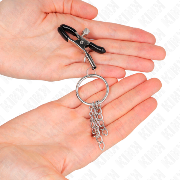 kink---pinzas-para-pezones-con-aro-y-pequeÑas-cadenas-plateado-6-cm-2