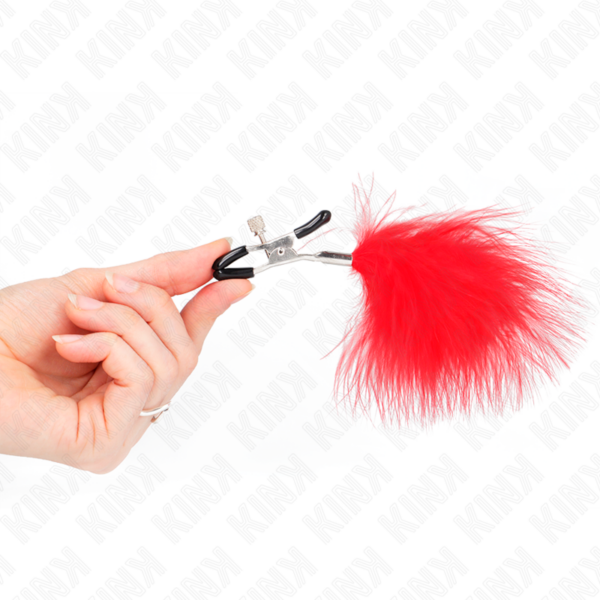 kink---pinzas-para-pezones-con-pluma-rojo-7-cm-3