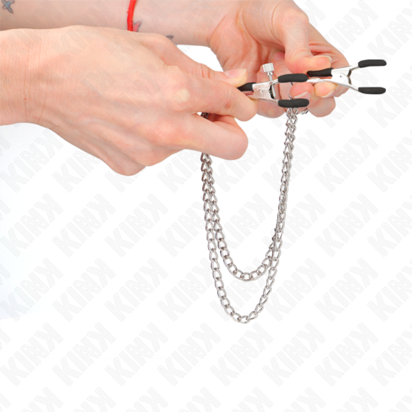 kink---pinzas-para-pezones-con-doble-cadena-gruesa-plateado-20/23-cm-3