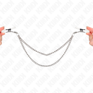 kink---pinzas-para-pezones-con-doble-cadena-fina-plateado-20/23-cm-0