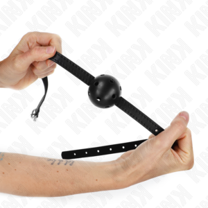 kink---mordaza-de-bola-4.5-cm-transpirable-simplicity-negro-62-x-1.5-cm-0
