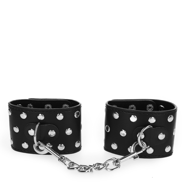 kink---muÑequeras-con-cierre-a-presiÓn-lleno-de-tachuelas-ajustable-negro-19-24-cm-x-5.5-cm-2