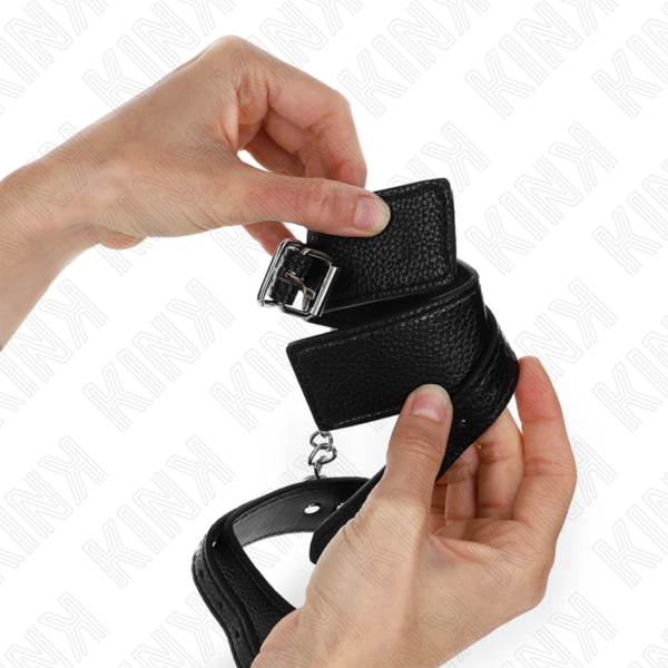 kink---muÑequeras-estilo-serpiente-negro-ajustable-20-28-cm-x-5.4-cm-1