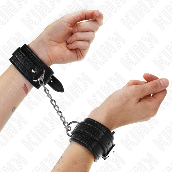 kink---muÑequeras-estilo-serpiente-negro-ajustable-20-28-cm-x-5.4-cm-3