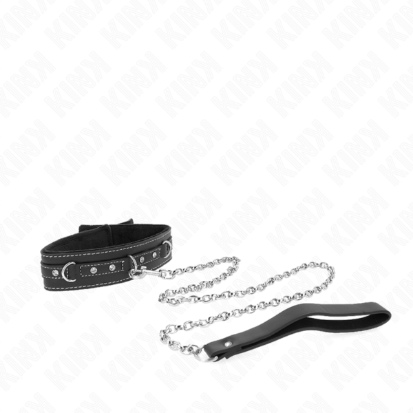 kink---collar-con-correa-105-cm-de-piel-de-pvc-remache-de-diamantes-de-imitaciÓn-41.5-x-4-cm-2