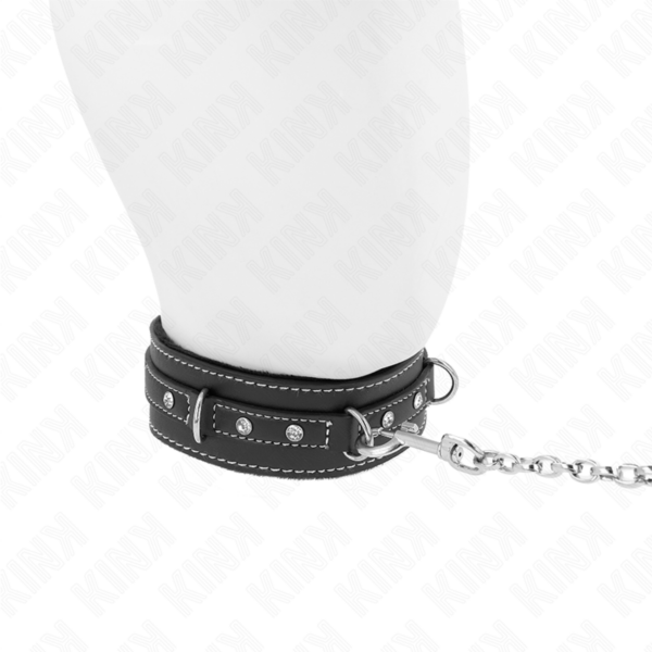 kink---collar-con-correa-105-cm-de-piel-de-pvc-remache-de-diamantes-de-imitaciÓn-41.5-x-4-cm-3