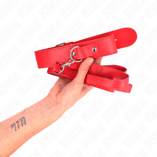 kink---collar-con-correa-116-cm-fino-rojo-ajustable-32-50-cm-x-8-cm-2