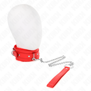 kink---collar-con-correa-65-cm-con-restricciones-rojo-ajustable-36-42-cm-x-5.5-cm-0
