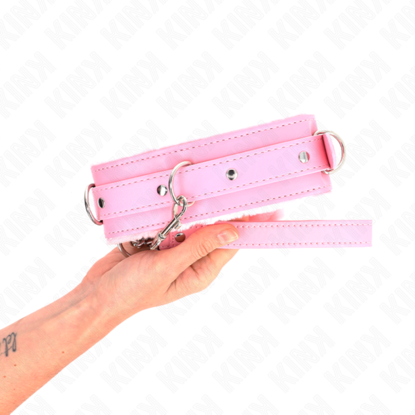 kink---collar-con-correa-65-cm-con-restricciones-rosa-ajustable-36-42-cm-x-5.5-cm-2