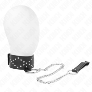 kink---collar-con-correa-65-cm-con-tachuelas-plateadas-modelo-3-ajustable-36-43-cm-x-5-cm-0