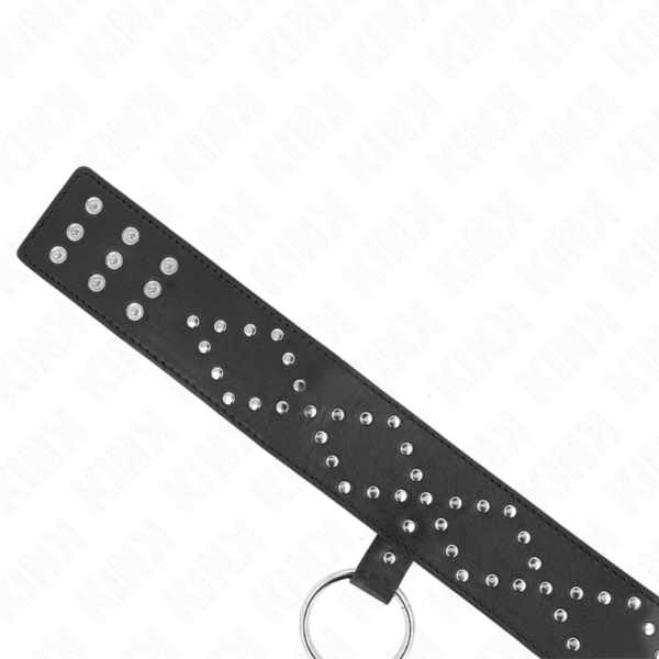 kink---collar-con-correa-65-cm-con-tachuelas-plateadas-modelo-3-ajustable-36-43-cm-x-5-cm-5