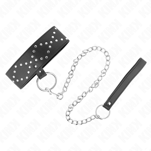 kink---collar-con-correa-65-cm-con-tachuelas-plateadas-modelo-3-ajustable-36-43-cm-x-5-cm-1