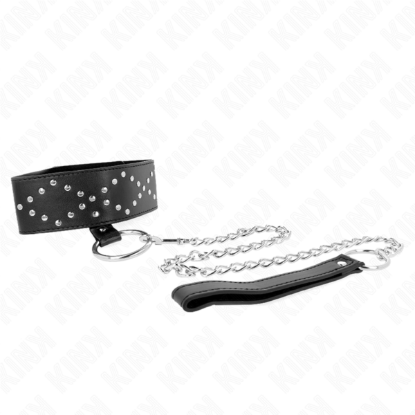 kink---collar-con-correa-65-cm-con-tachuelas-plateadas-modelo-3-ajustable-36-43-cm-x-5-cm-3