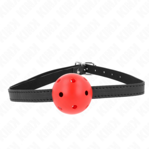 kink---mordaza-de-bola-4.5-cm-transpirable-simplicity-rojo-62-x-1.5-cm-0
