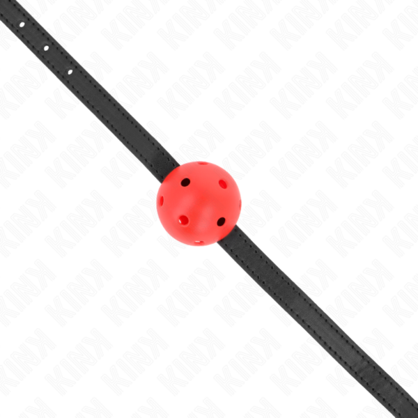 kink---mordaza-de-bola-4.5-cm-transpirable-simplicity-rojo-62-x-1.5-cm-3