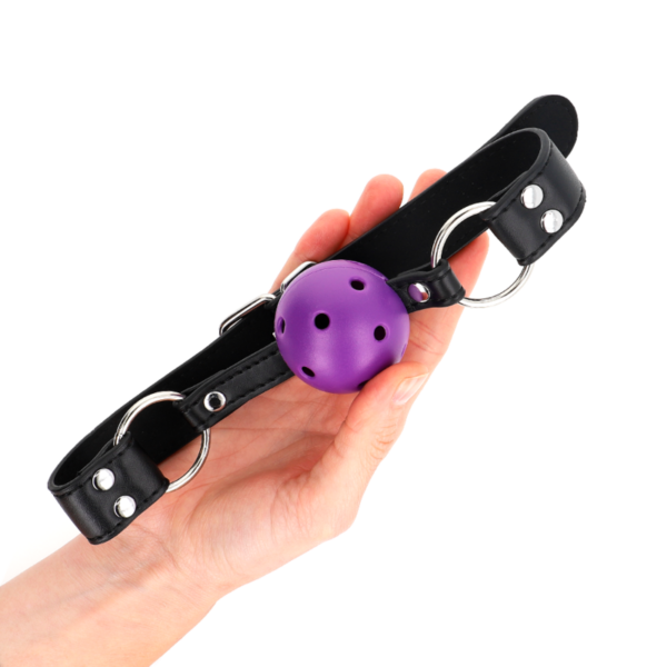 kink---mordaza-de-bola-4-cm-transpirable-con-doble-remache-morado-62-x-2.5-cm-ajustable-42-58-cm-2