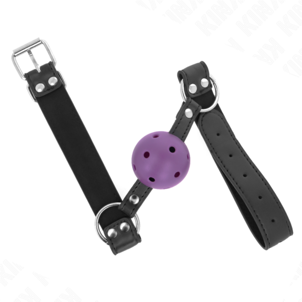 kink---mordaza-de-bola-4-cm-transpirable-con-doble-remache-morado-62-x-2.5-cm-ajustable-42-58-cm-1