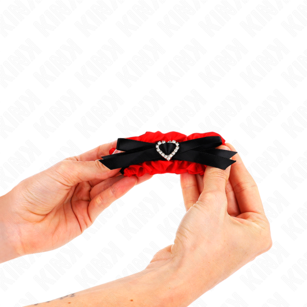 kink---muÑequeras-elÁsticas-de-encaje-con-detalle-corazÓn-rojo-ajustable-22-35-cm-3