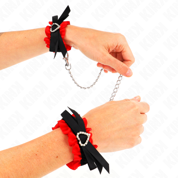 kink---muÑequeras-elÁsticas-de-encaje-con-detalle-corazÓn-rojo-ajustable-22-35-cm-2
