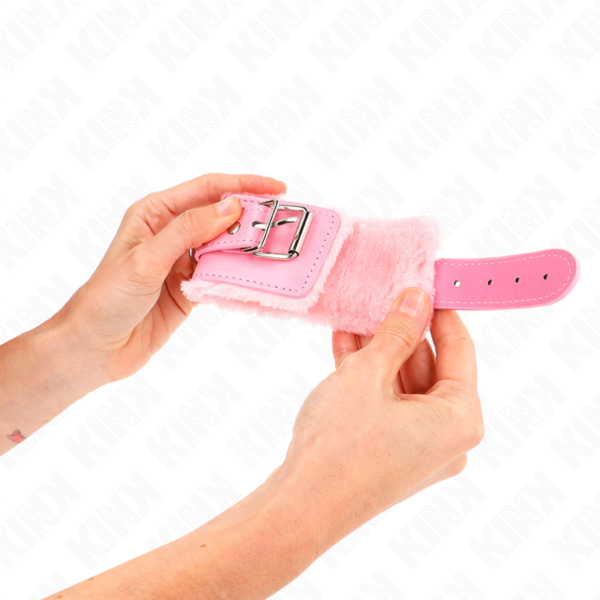kink---muÑequeras-forradas-rosa-con-correa-rosa-ajustable-20-29-cm-x-5.5-cm-3