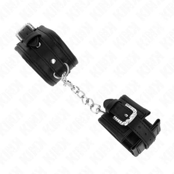 kink---muÑequeras-negro-con-hebilla-de-diamantes-de-imitaciÓn-ajustable-25-32-cm-x-5.5-cm-1