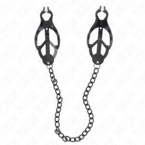kink---pinzas-para-pezones-estilo-japonÉs-con-cadena-negro-30-cm-0