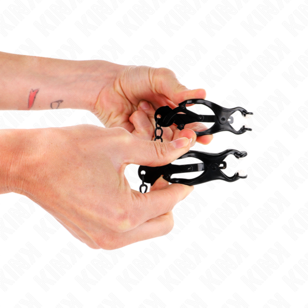 kink---pinzas-para-pezones-estilo-japonÉs-con-cadena-negro-30-cm-2