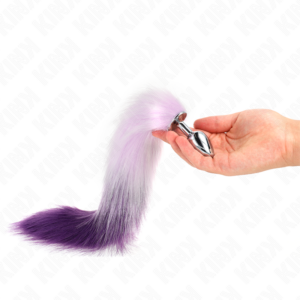 kink---plug-anal-talla-s-7-x-3-cm-con-cola-sintÉtica-40-cm-violeta-0