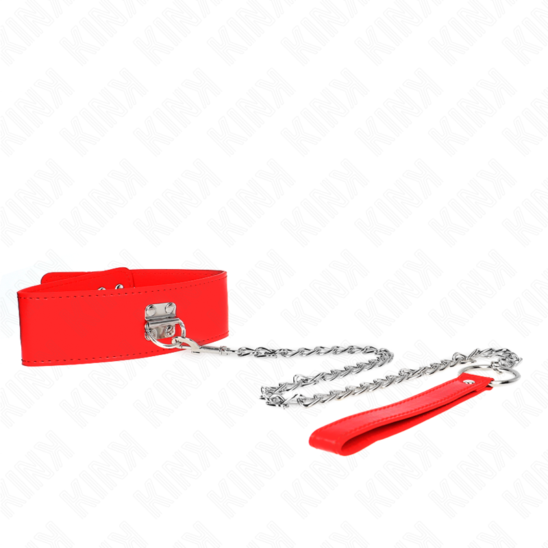 kink---collar-con-correa-65-cm-ancho-rojo-ajustable-33.5-41-cm-x-5-cm-0