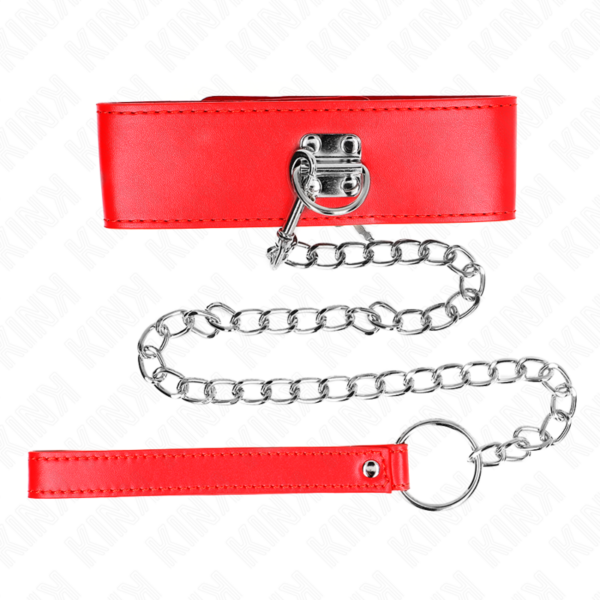 kink---collar-con-correa-65-cm-ancho-rojo-ajustable-33.5-41-cm-x-5-cm-2