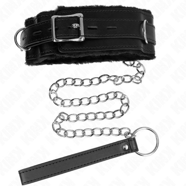 kink---collar-con-correa-65-cm-con-restricciones-negro-ajustable-36-42-cm-x-5.5-cm-4