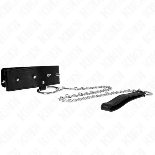 kink---collar-con-correa-65-cm-con-tachuelas-plateadas-modelo-2-ajustable-36-43-cm-x-5-cm-1