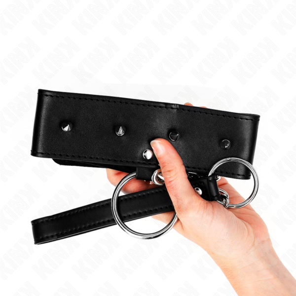 kink---collar-con-correa-65-cm-con-tachuelas-plateadas-modelo-2-ajustable-36-43-cm-x-5-cm-4