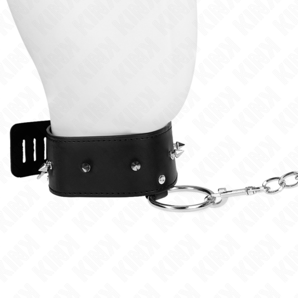 kink---collar-con-correa-65-cm-con-tachuelas-plateadas-modelo-2-ajustable-36-43-cm-x-5-cm-2