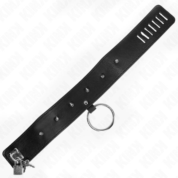 kink---collar-con-correa-65-cm-con-tachuelas-plateadas-modelo-2-ajustable-36-43-cm-x-5-cm-6